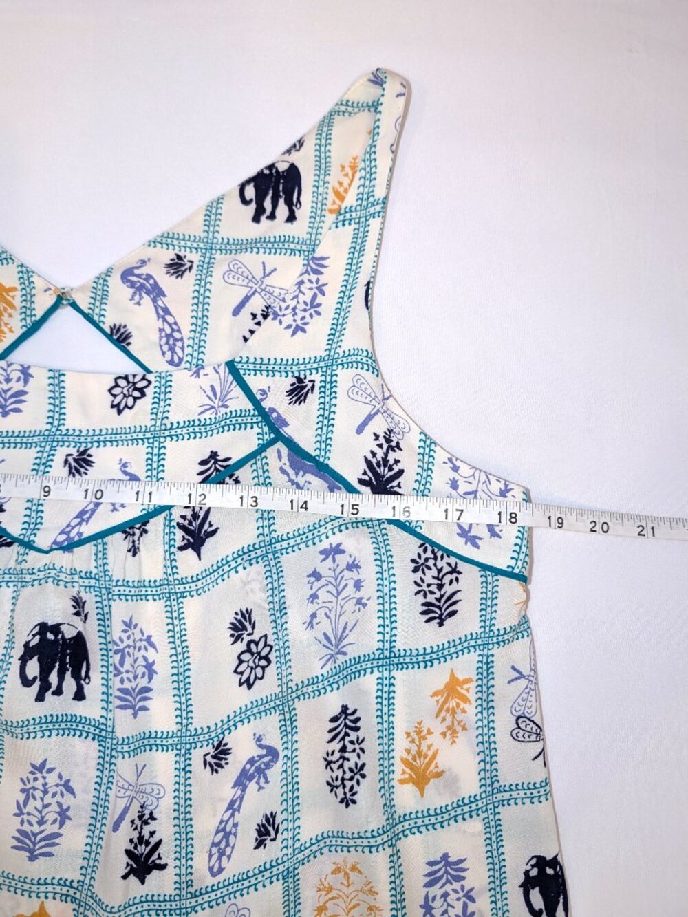 Maeve | Anthropologie Mazie Tank Top Elephants & Dragonflies | Size Medium - Picture 8 of 11